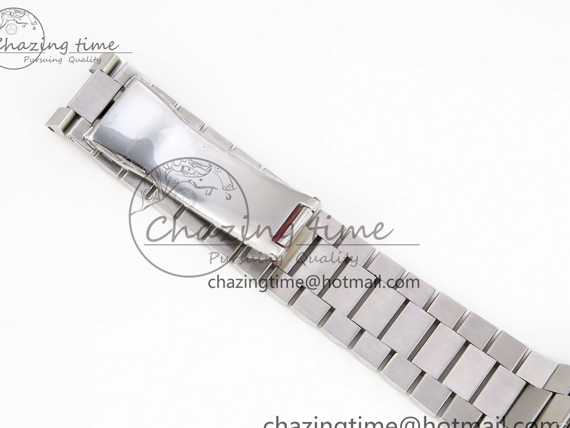 MiroTime 0426 QuickDry DayDate 40 SS GSF Gain Weight Blue Roman Dial Diamonds Bezel on President Bracelet A 1917